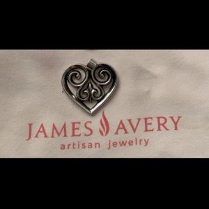 SOLD James Avery French heart pendant